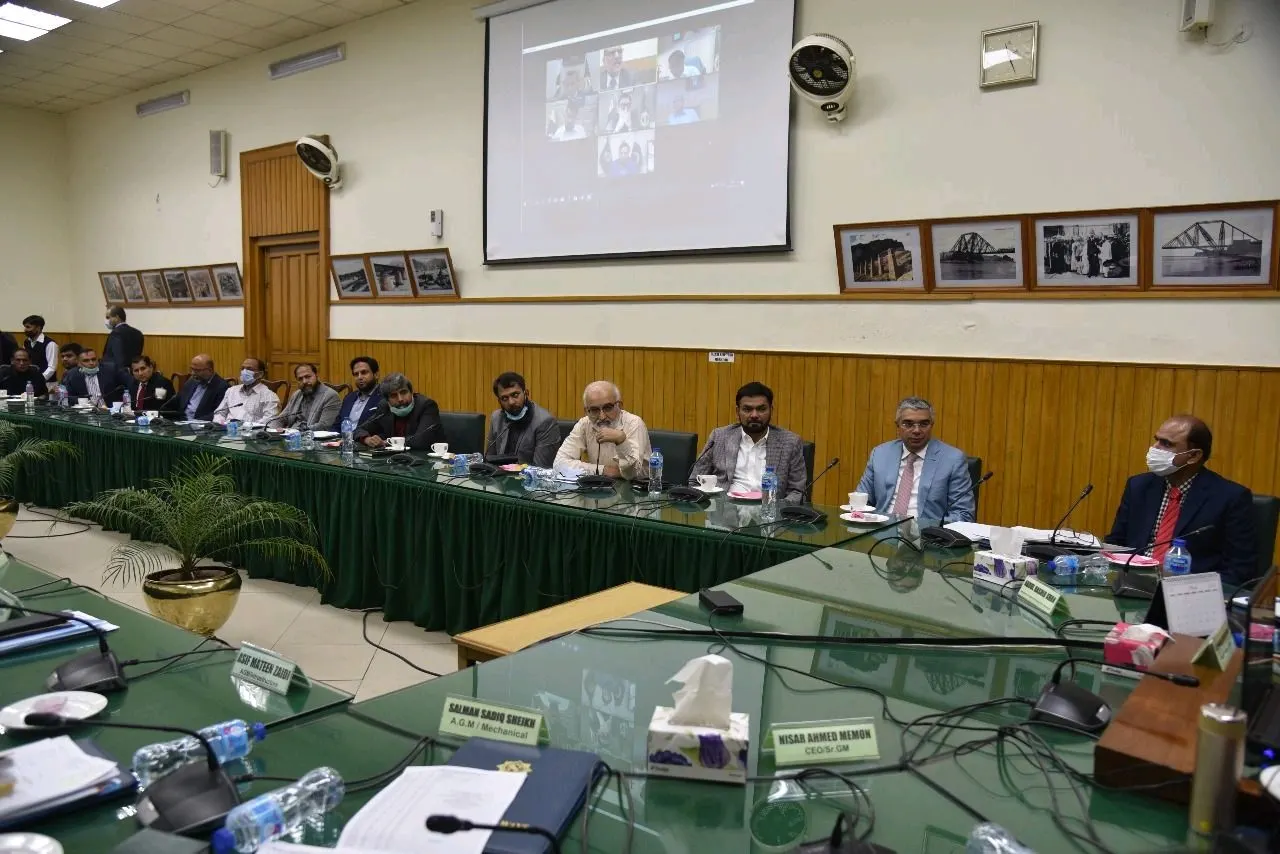 Pre-bit Conference with Minister of Railway at Lahore Headquarter