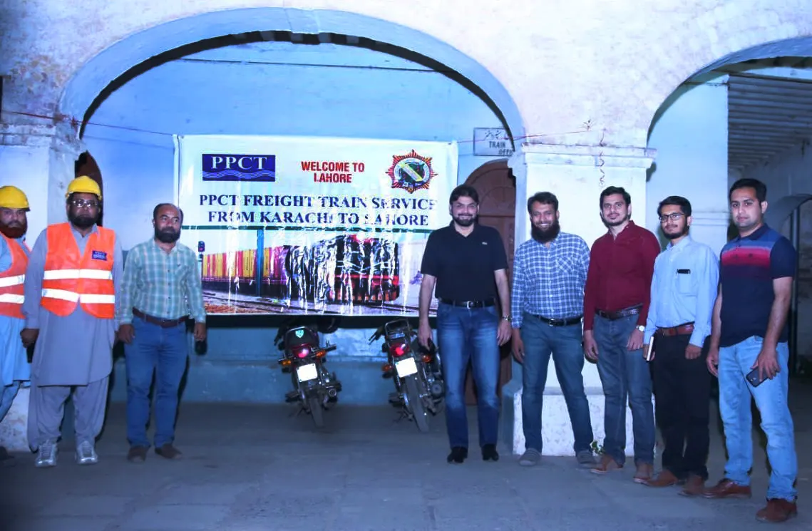 Director's PPCT Capt. Syed Aziz ul Haque with Railway & PPCT Team at Mughalpura Railway Station